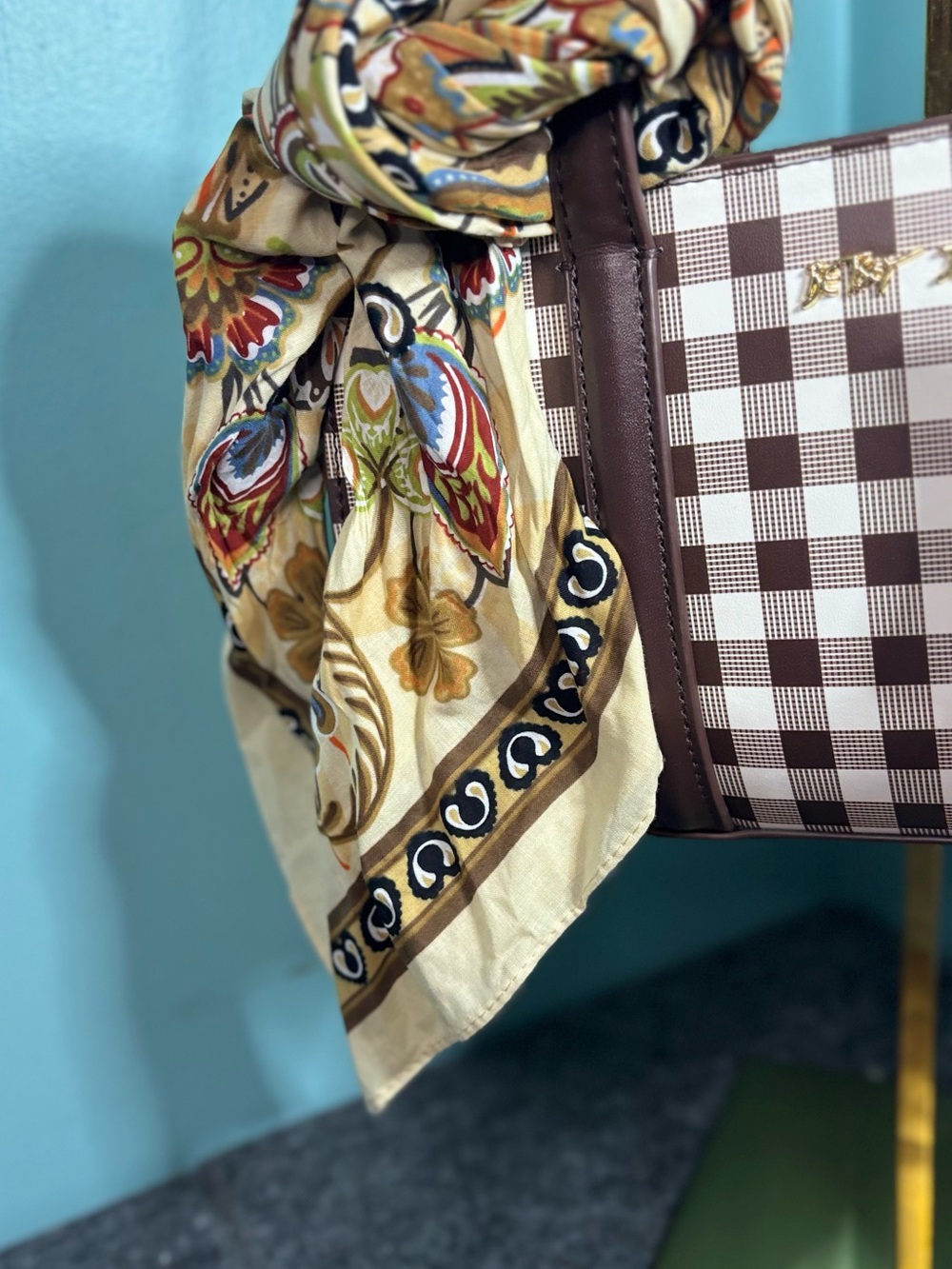 Betsey Johnson XOMACK Plaid Shoulder Bag NWT - Picture 6 of 10